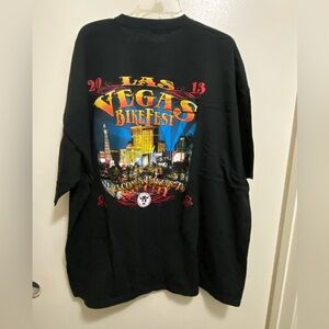 2013 Mens Black Tee T Shirt 4XL Las Vegas NV Bike Fest Motorcycle Biker Graphic